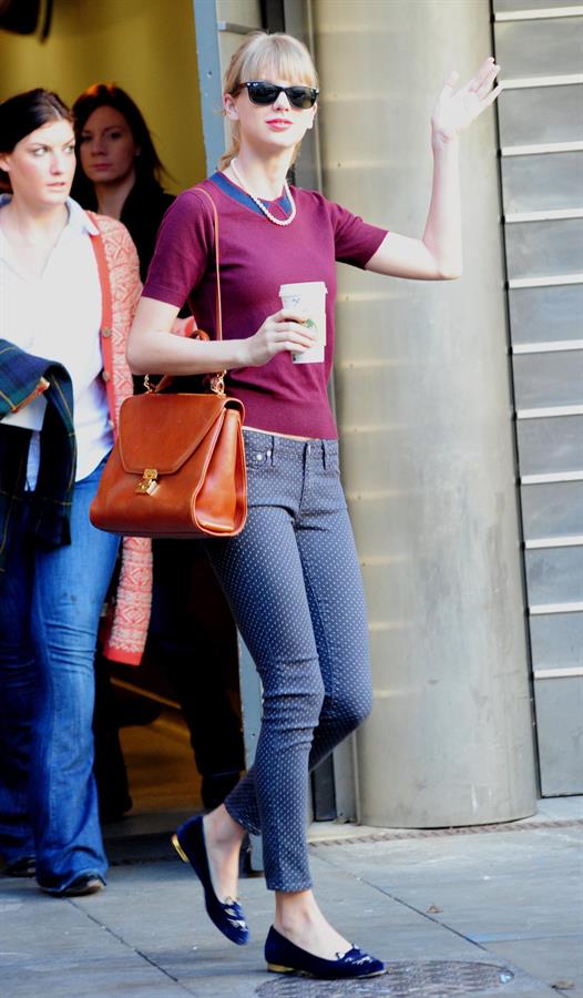 Taylor Swift out and about in London October 4, 2012