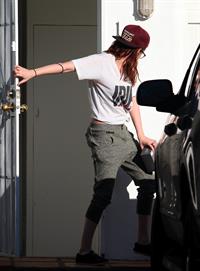 Kristen Stewart outside her home in LA 2/26/13 
