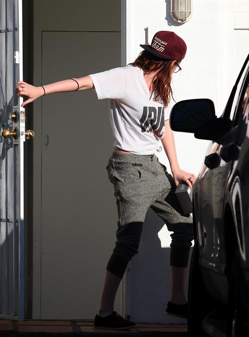Kristen Stewart outside her home in LA 2/26/13 