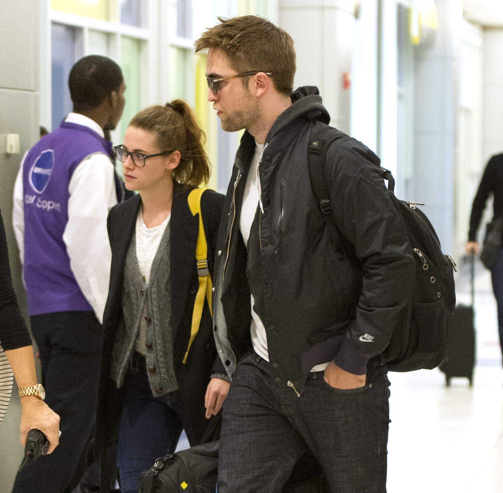 Kristen Stewart at JFK Airport in New York City 11/23/12 