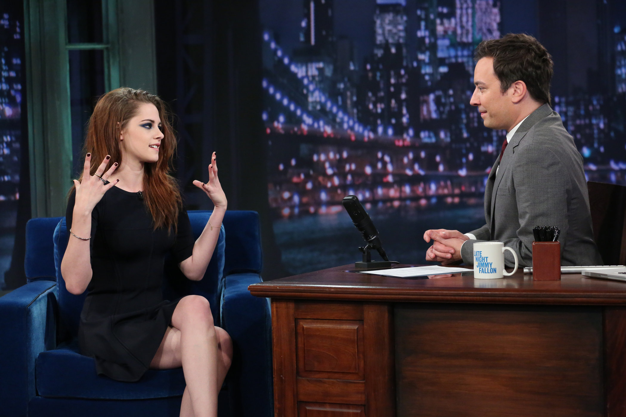Kristen Stewart Late Night with Jimmy Fallon 11/7/12