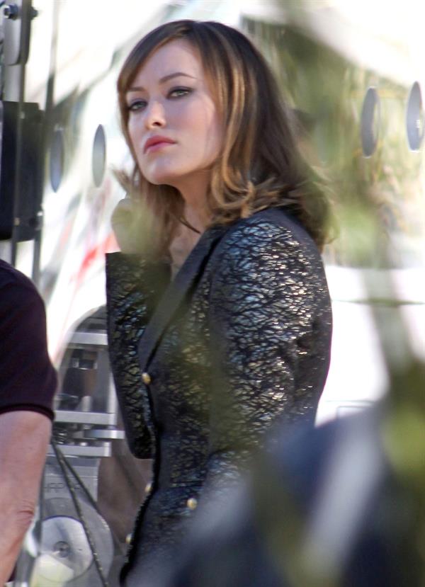 Olivia Wilde on the set of Burt Wonderstone in Las Vegas October 1, 2012