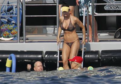 Karen McDougal in a bikini