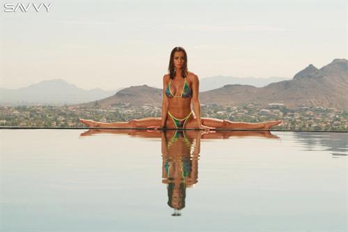 Karen McDougal in a bikini