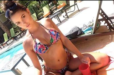 Constance Nunes in a bikini