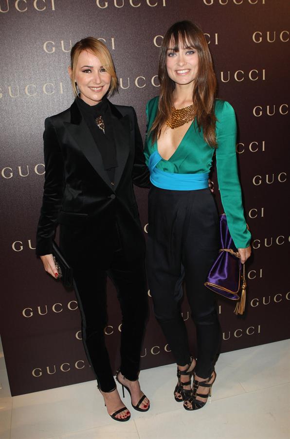 Olivia Wilde Gucci dinner at the Italian Embassy in Paris January 25, 2011 