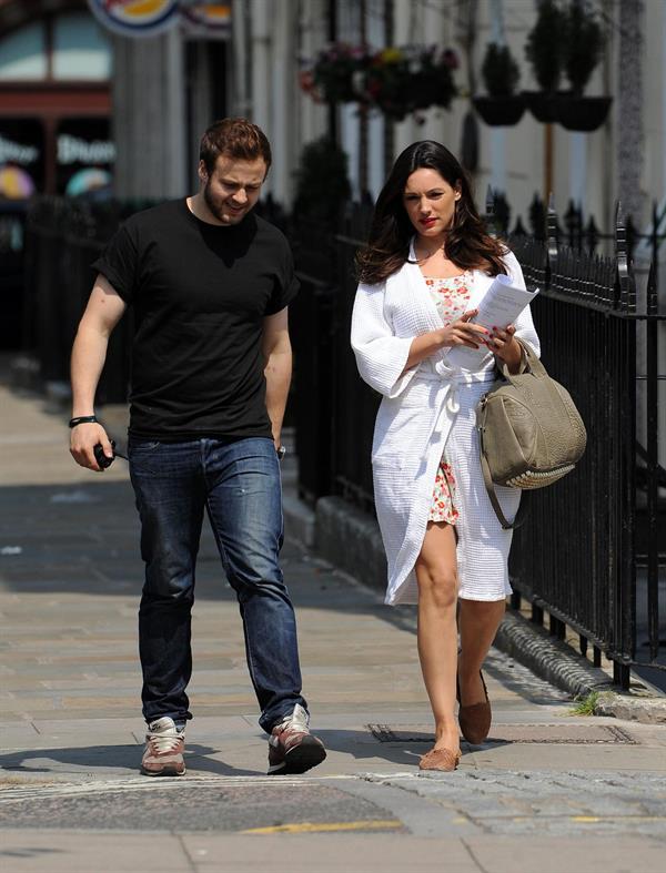 Kelly Brook - On the set of her brand new movie Taking Stock in London (05.07.2013) 