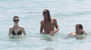 Anne Hathaway on a Beach in Miami 11 05 12 