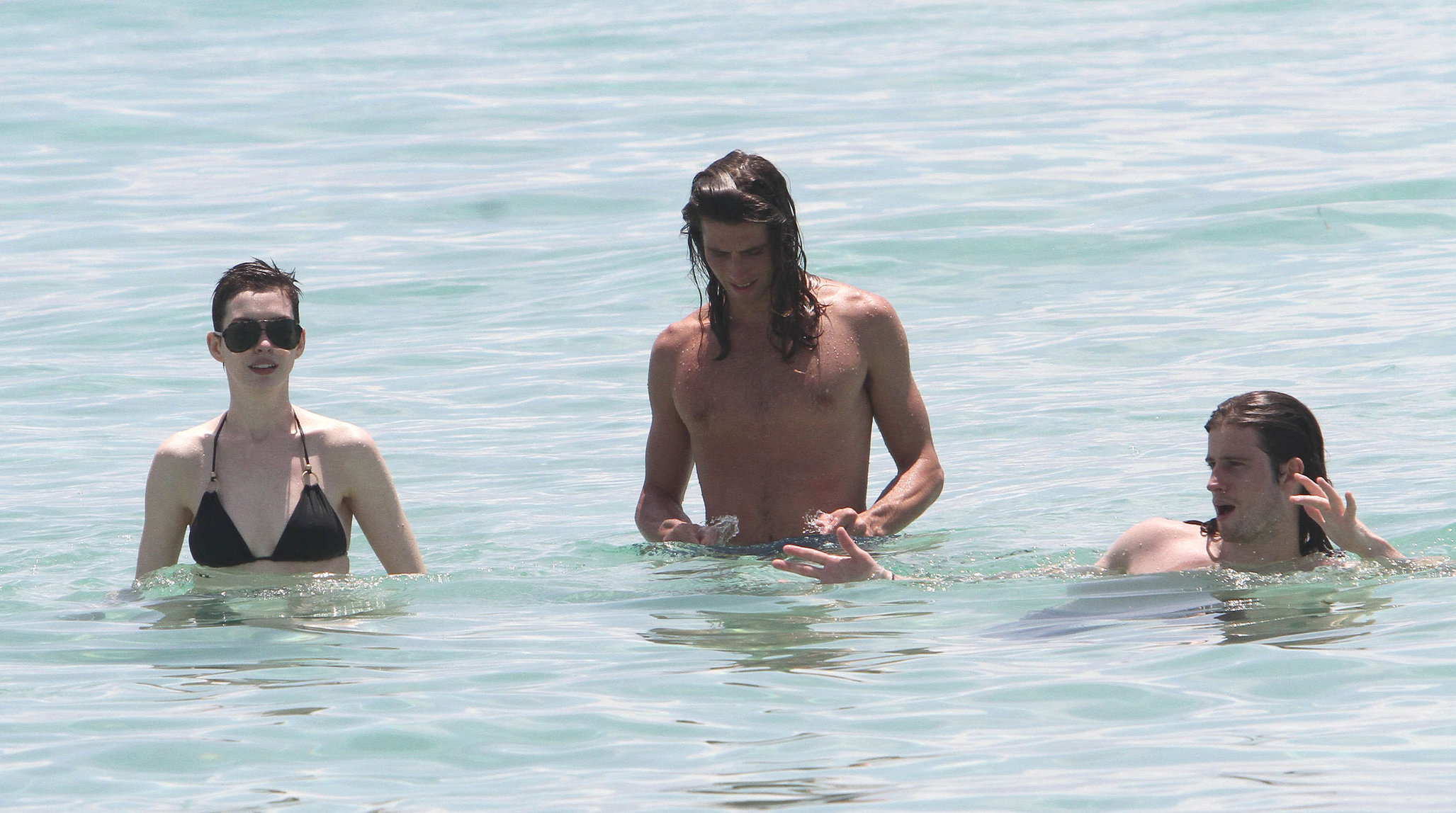 Anne Hathaway on a Beach in Miami 11 05 12 