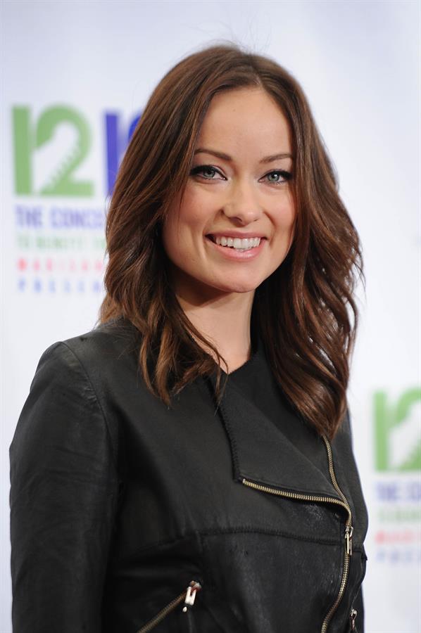 Olivia Wilde at the Hurricane Relief Concert in New York City - December 12, 2012 