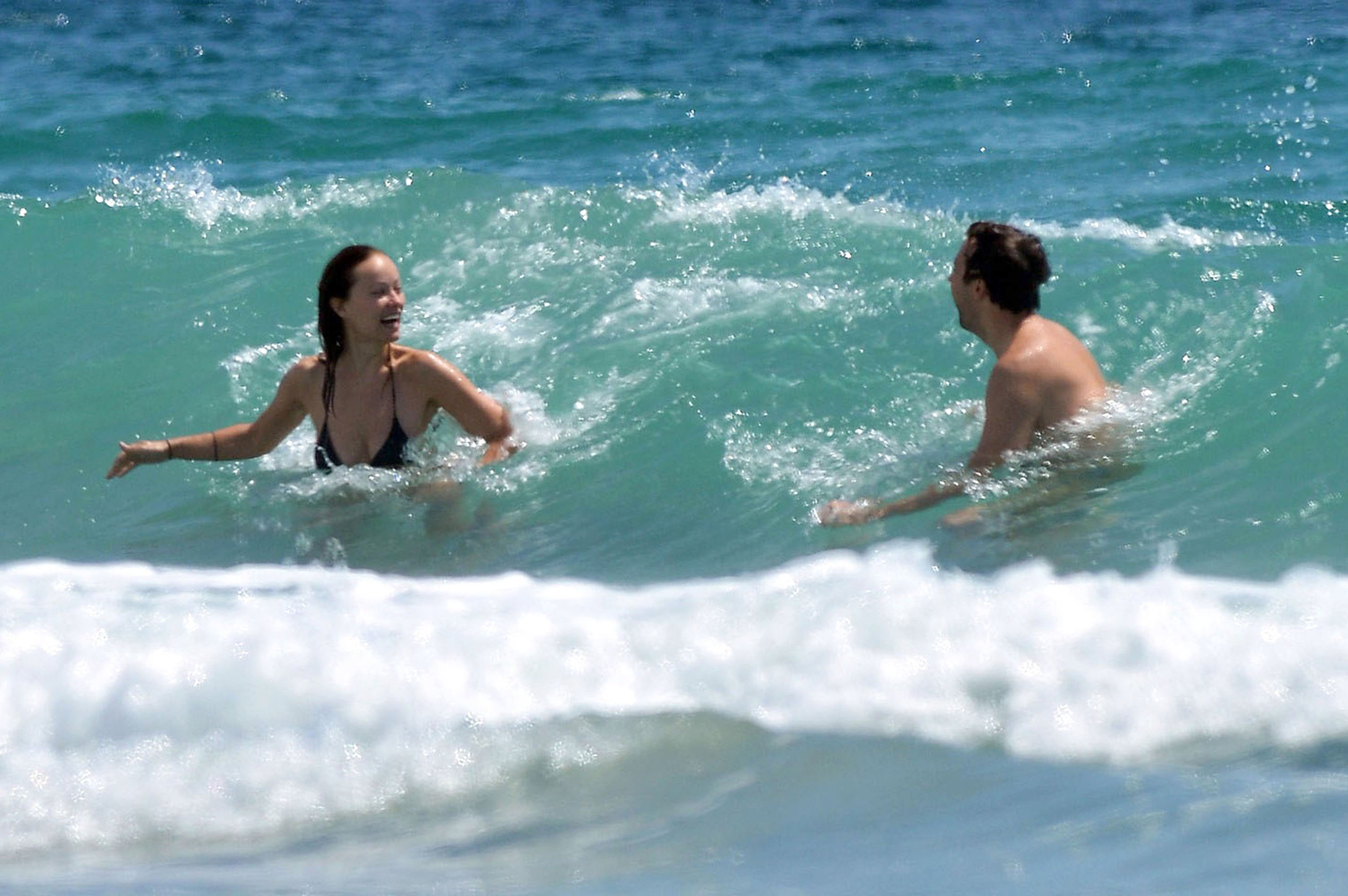 Olivia Wilde in a Bikini on the beach in Wilmington,North Carolina 8/22/12 