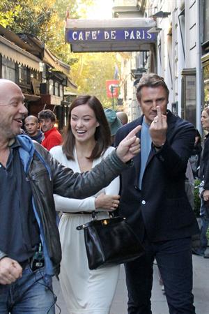 Olivia Wilde Filming  Third Person  in Rome (10/17/12) 