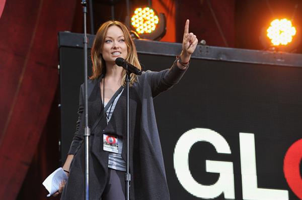 Olivia Wilde The Global Citizen Festival in Central Park to End extreme poverty on September 29, 2012 