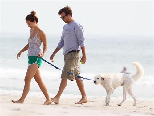 Olivia Wilde - on the beach in Wilmington,North Carolina - August 18 2012