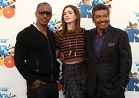 Anne Hathaway 20th Century Fox press day for Rio at Zanuck Theater January 28, 2011 