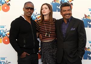 Anne Hathaway 20th Century Fox press day for Rio at Zanuck Theater January 28, 2011 