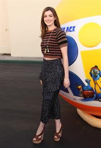 Anne Hathaway 20th Century Fox press day for Rio at Zanuck Theater January 28, 2011 