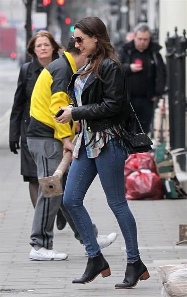 Kelly Brook leaving her home in London 4/8/13 