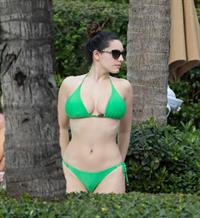 Kelly Brook bikini candids by the pool in Miami 2/1/13 