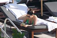 Kelly Brook bikini candids by the pool in Miami 2/1/13 