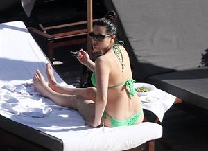 Kelly Brook bikini candids by the pool in Miami 2/1/13 