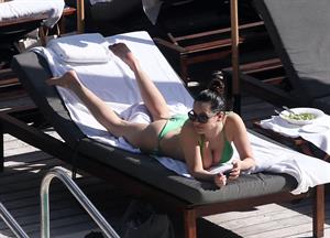 Kelly Brook bikini candids by the pool in Miami 2/1/13 