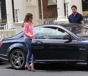 Kelly Brook - Leaving her London home - August 3, 2012