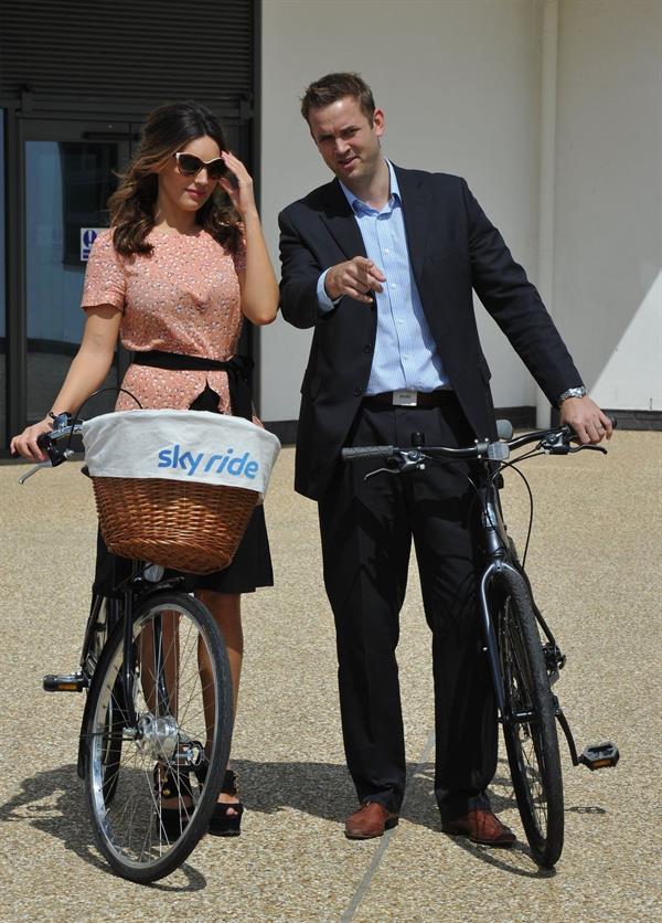 Kelly Brook - During a Skyride photoshoot - Manchester - July 7, 2012