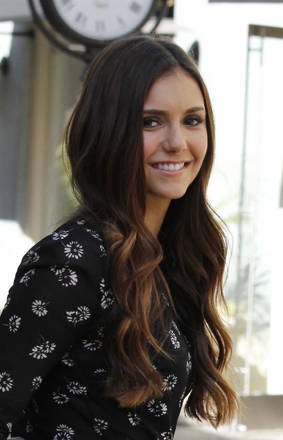 Nina Dobrev Visits  Etra  at The Grove in L.A. (September 28, 2012)