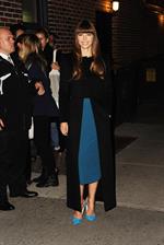 Jessica Biel Arrives for The Late Show With David Letterman in New York City (November 19, 2012) 