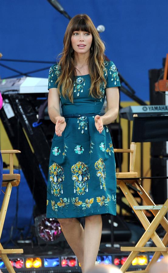 Jessica Biel Good Morning America in New York 03.08.12 