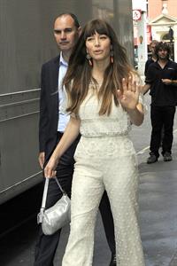 Jessica Biel - Kiss 100 Radio Station in London, August 16, 2012