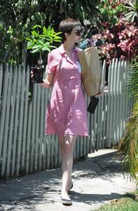 Anne Hathaway out about in Hollywood July 22, 2012 