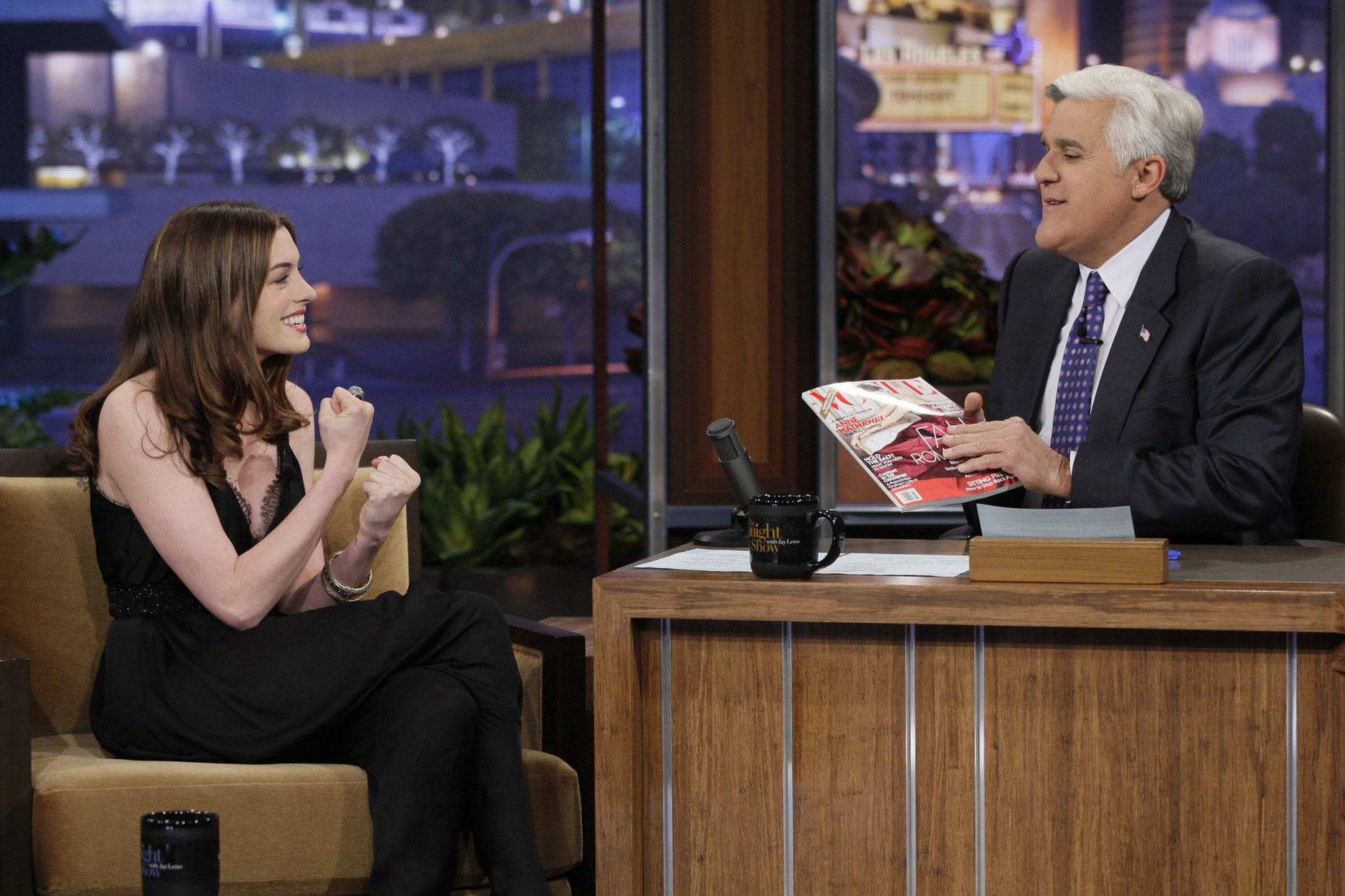 Anne Hathaway on the Tonight Show with Jay Leno April 11, 2010