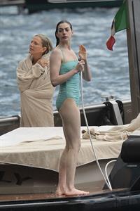 Anne Hathaway on vacation in Italy July 22, 2011 
