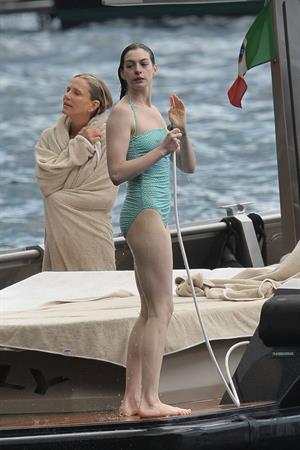 Anne Hathaway on vacation in Italy July 22, 2011 