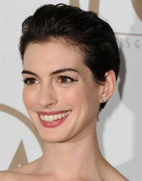 Anne Hathaway 24th Annual Producers Guild Awards at The Beverly Hilton Hotel in Beverly Hills January 26-2013 