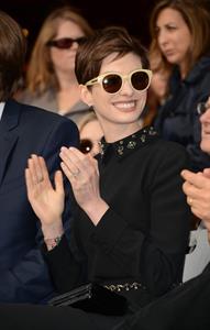Anne Hathaway attends the Hugh Jackman Hollywood Walk Of Fame Ceremony in Hollywood December 13-2012 