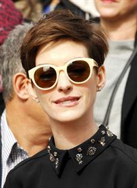 Anne Hathaway attends the Hugh Jackman Hollywood Walk Of Fame Ceremony in Hollywood December 13-2012 