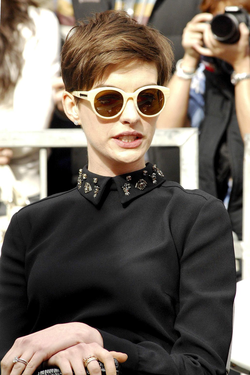 Anne Hathaway attends the Hugh Jackman Hollywood Walk Of Fame Ceremony in Hollywood December 13-2012 