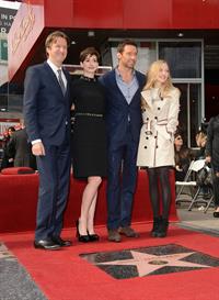 Anne Hathaway attends the Hugh Jackman Hollywood Walk Of Fame Ceremony in Hollywood December 13-2012 