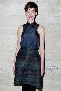 Anne Hathaway A Lunch to Celebrate Launch of 'LES MISERABLES at the Four Seasons Restaurant in NYC