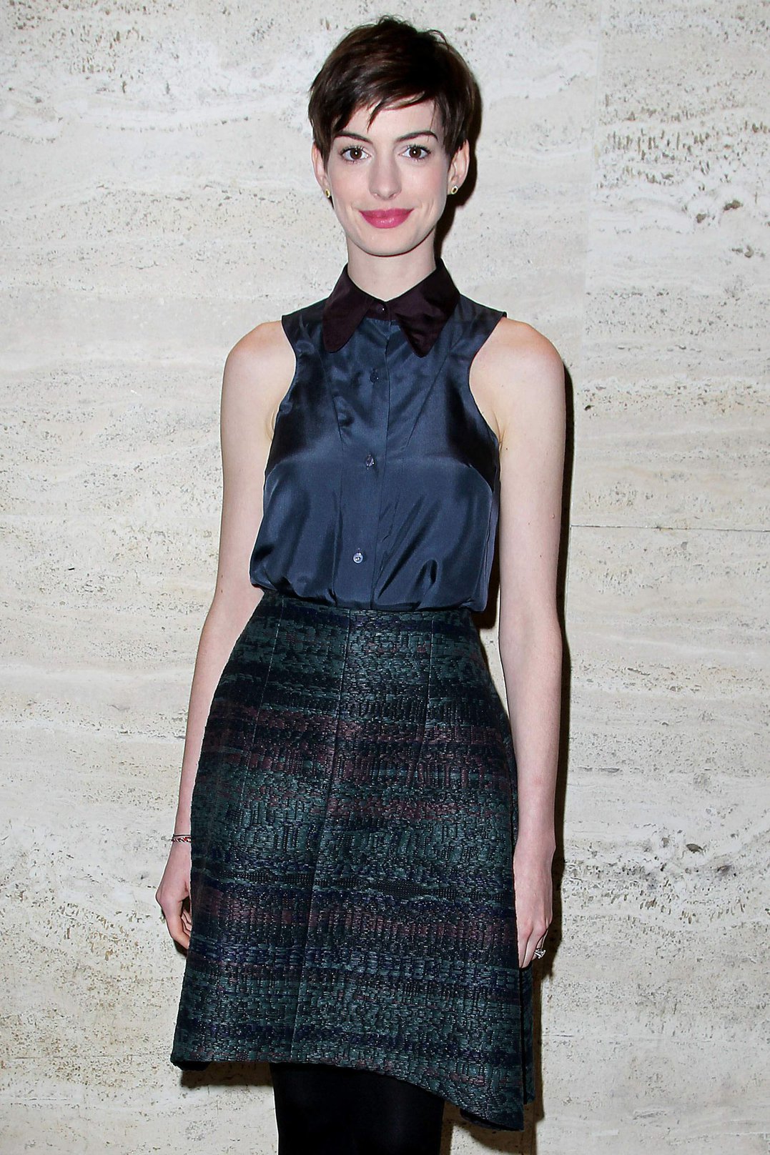 Anne Hathaway A Lunch to Celebrate Launch of 'LES MISERABLES at the Four Seasons Restaurant in NYC