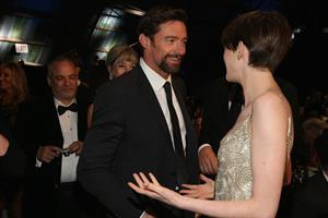 Anne Hathaway attends the Critics' Choice Movie Awards 2013 with Skinnygirl Cocktails at Barkar Hangar