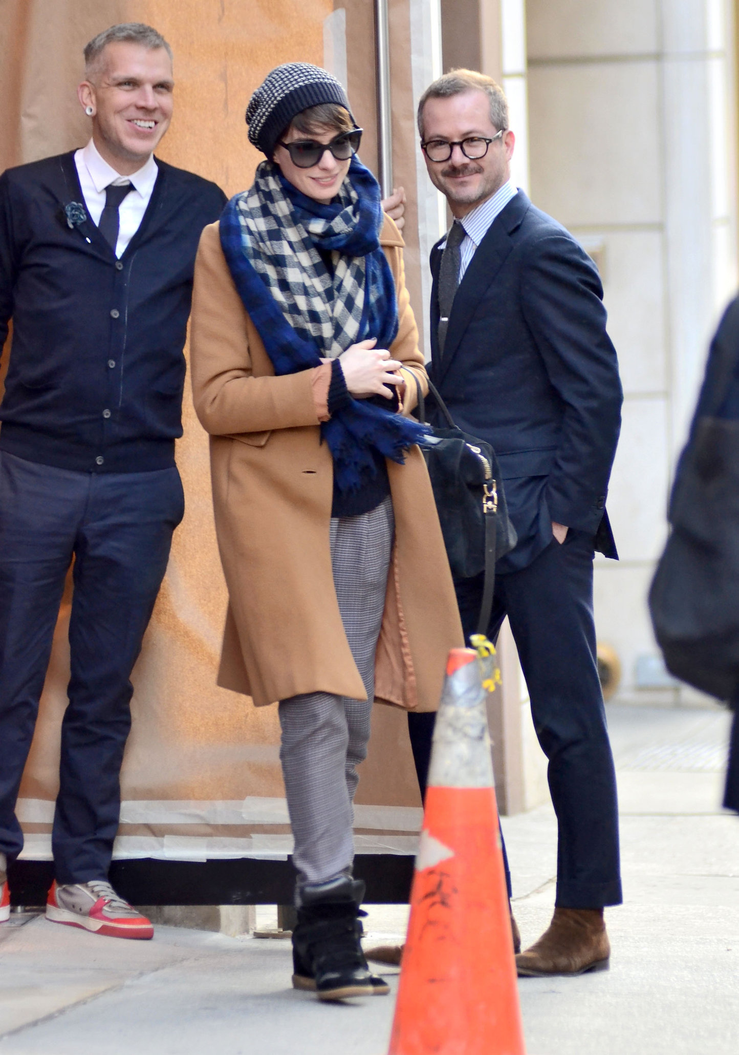 Anne Hathaway shopping on Madison Ave in NYC 1/8/13  