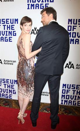 Anne Hathaway Attended the Museum of the Moving Image 27th Annual Black Tie Salute in New York Dec 11, 2012