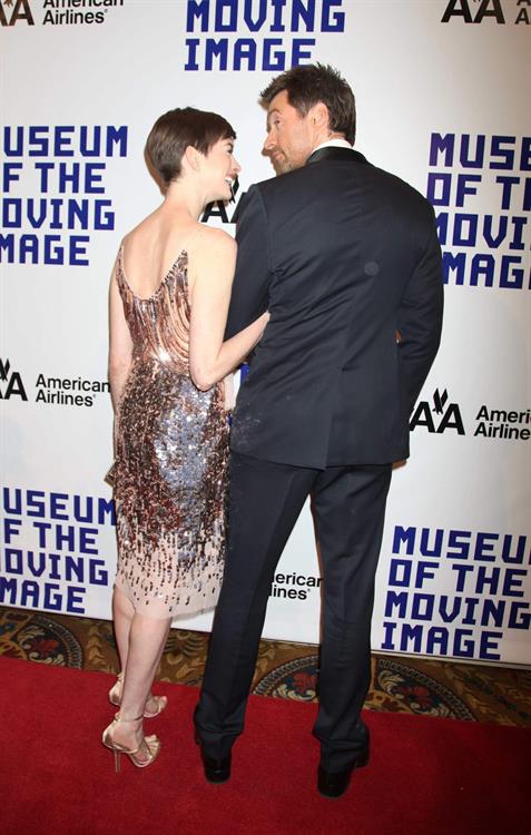 Anne Hathaway Attended the Museum of the Moving Image 27th Annual Black Tie Salute in New York Dec 11, 2012