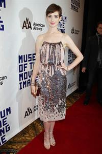 Anne Hathaway Attended the Museum of the Moving Image 27th Annual Black Tie Salute in New York Dec 11, 2012