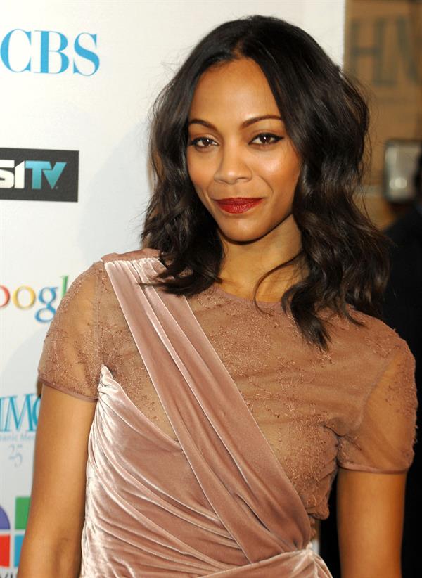 Zoe Saldana  14th Annual NHMC Impact Awards -- Beverly Hills, Feb. 25, 2011 