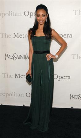 Zoe Saldana Metropolitan Opera 125th Anniversary Gala at Lincoln Center in NYC March 15th, 2009